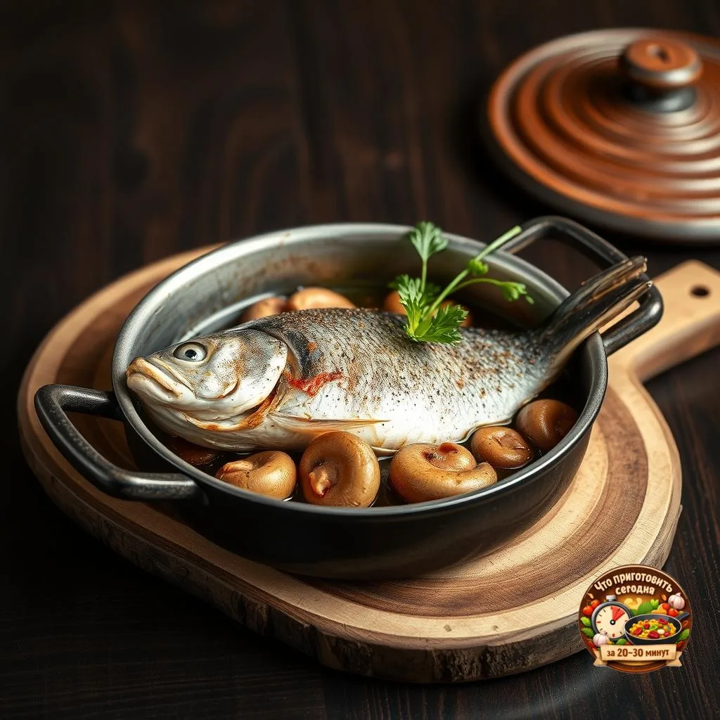 🍽️ Ароматная рыба с грибами в горшочке
