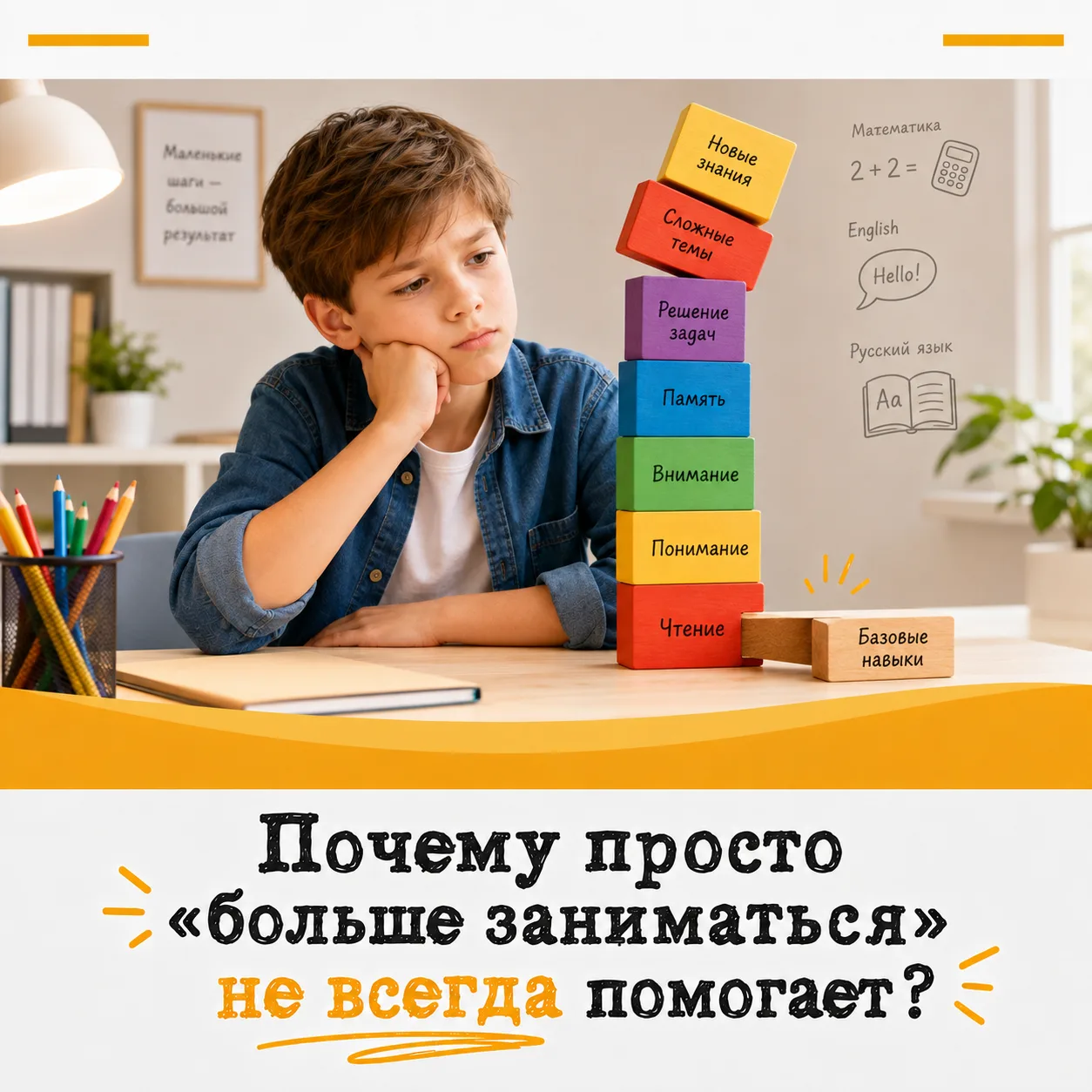 Когда у ребёнка начинаются проблемы в школе, первая мысль вполне понятная