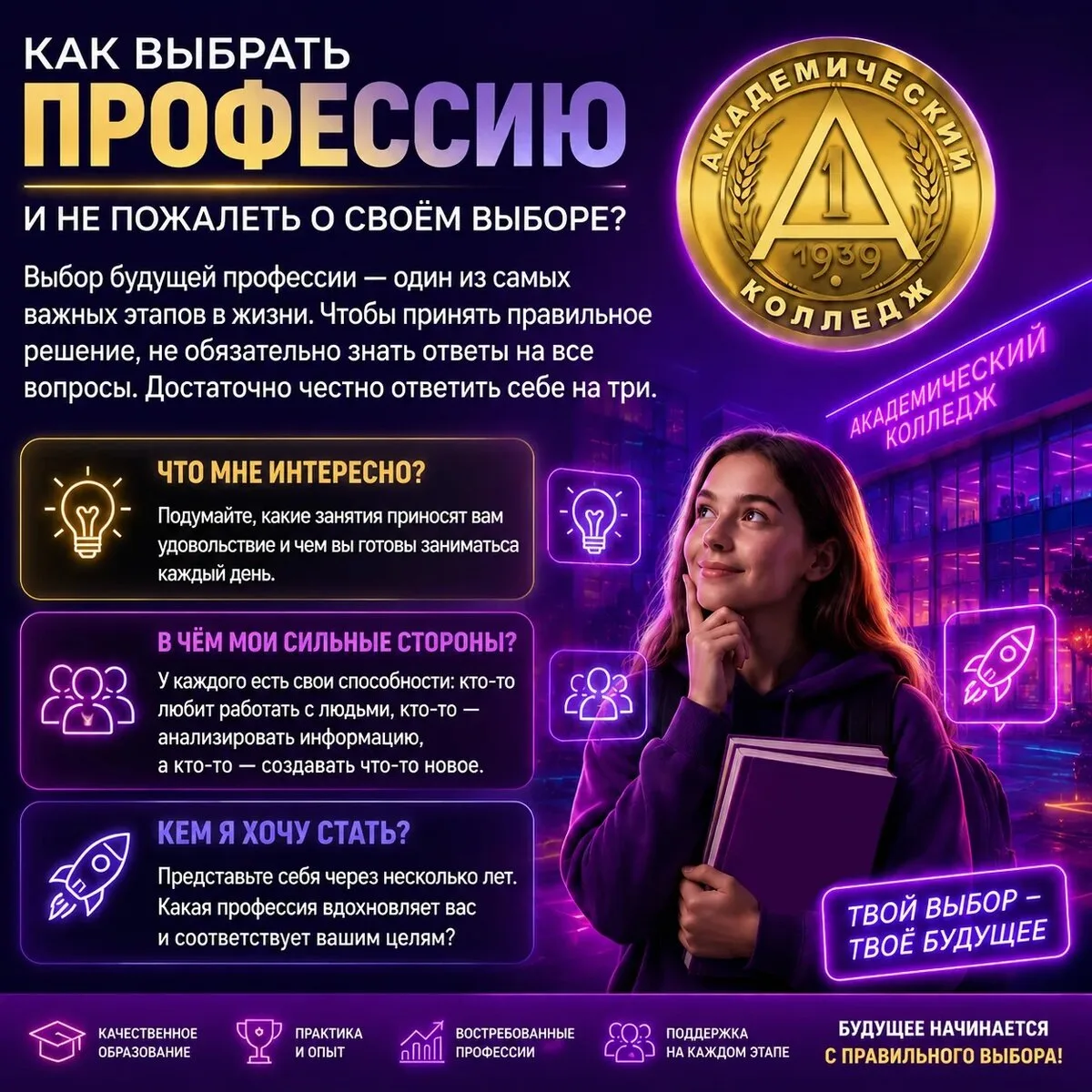 Как выбрать профессию и не пожалеть о своём выборе?