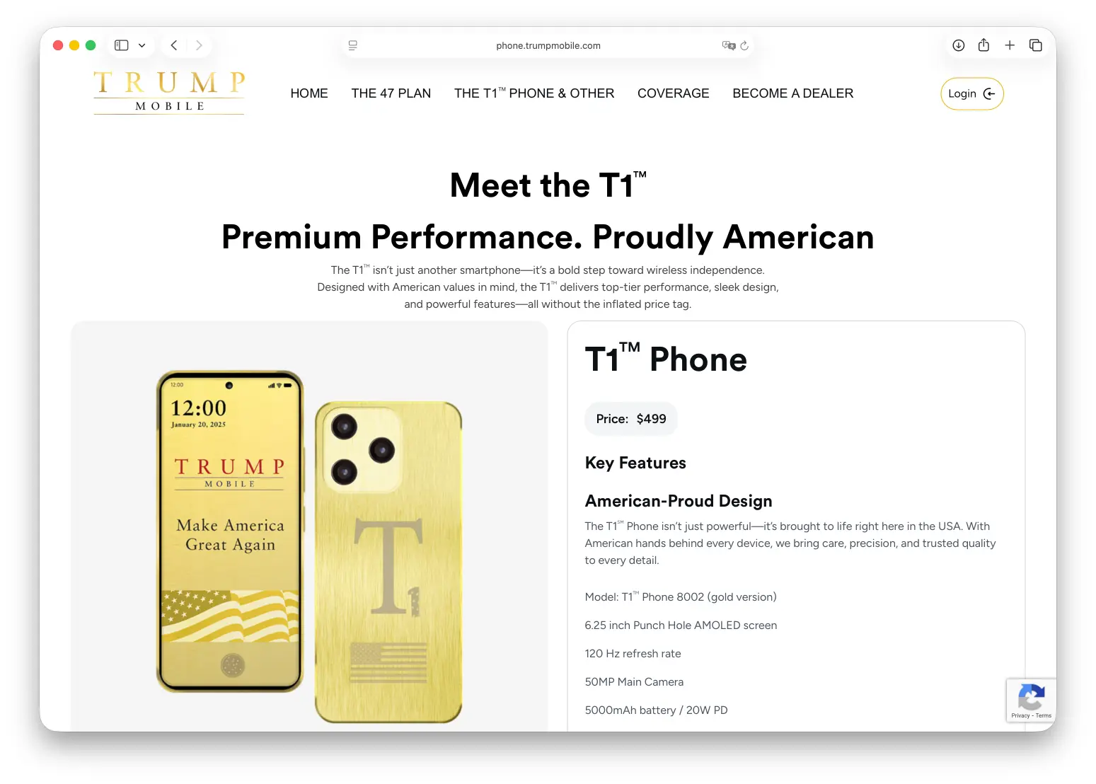 Патриотичный «Трампофон» попал в руки журналистов  Телеканал NBC News распаковал смартфон величайшег