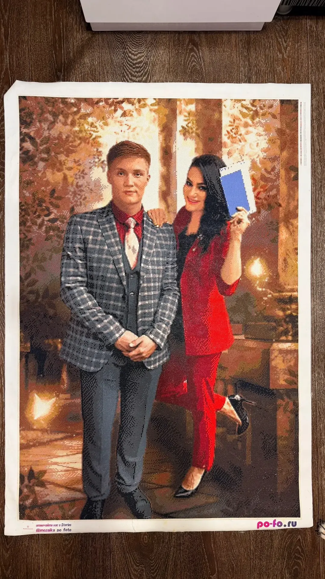«80*120 см… победа! 😁😁😁 Спасибо большое за чудесный набор 😻»