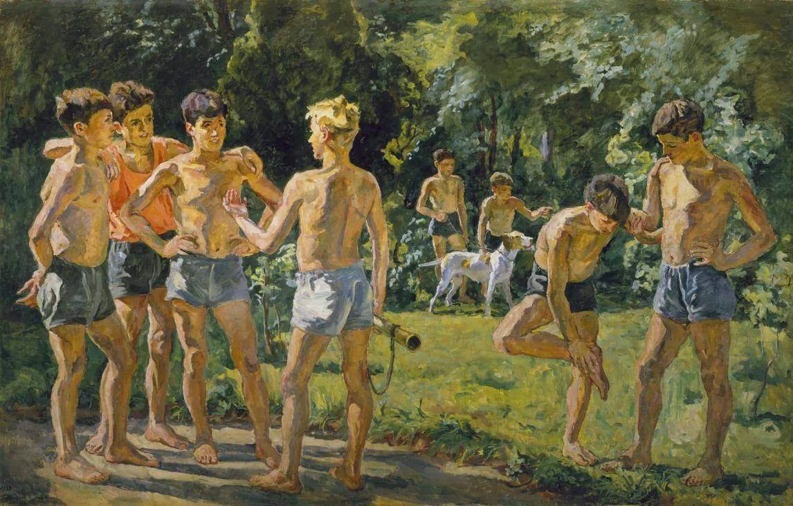 Летом (Утро испанских пионеров в летнем лагере), 1939