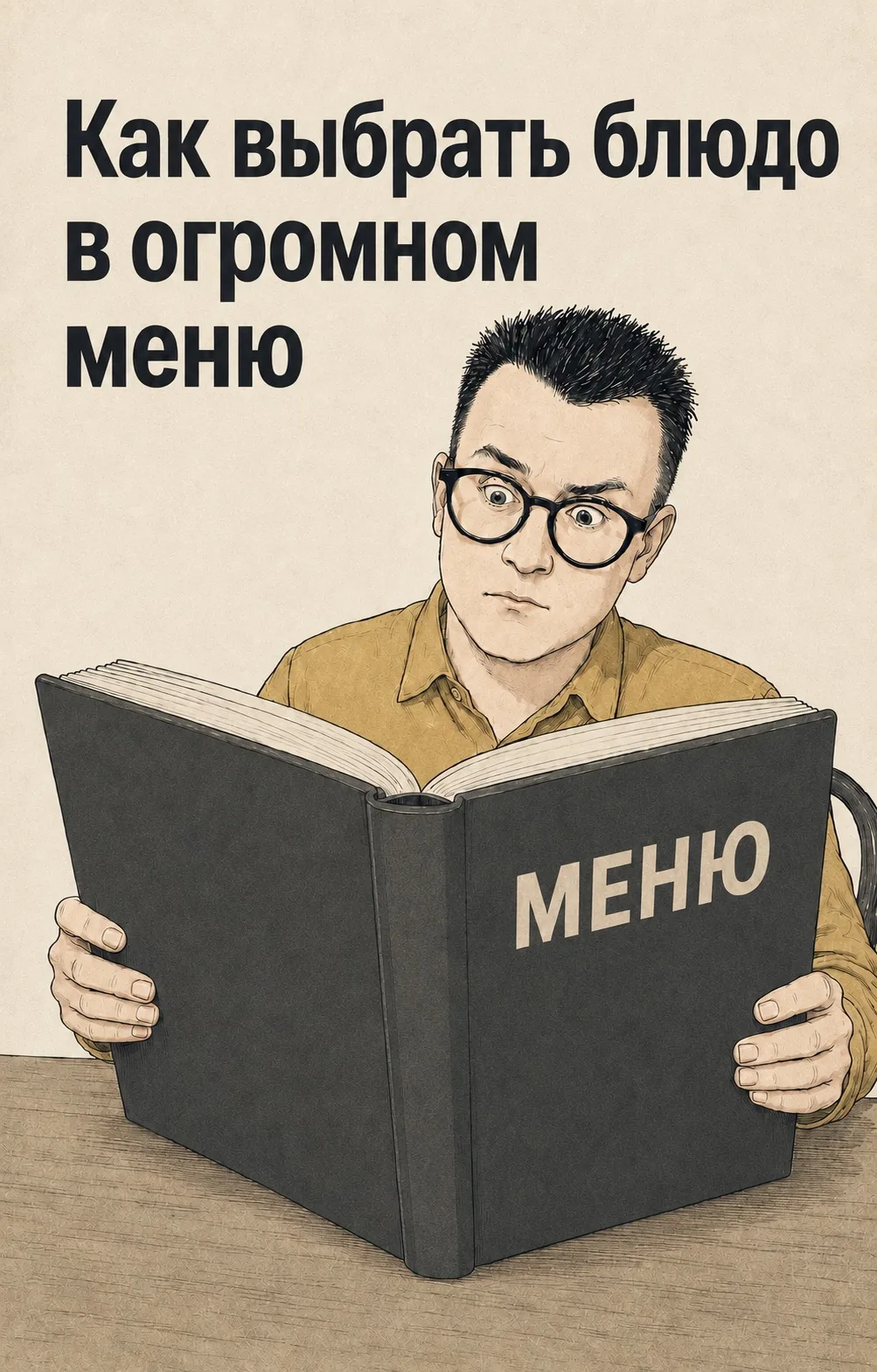 6 способов выбрать блюдо в раздутом меню