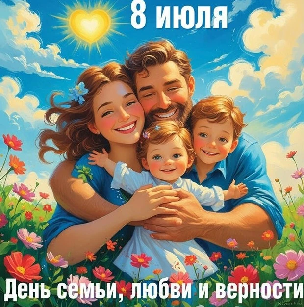 8 июля - особенный день в календаре нашей страны!
Мы отмечаем День семьи, любви и верности – праздни