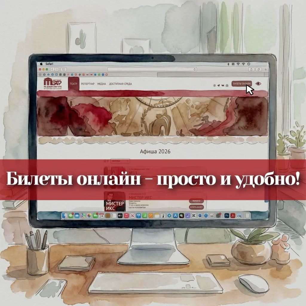 🎭 Уважаемые зрители, напоминаем, что вы всегда можете купить билеты онлайн на спектакл...