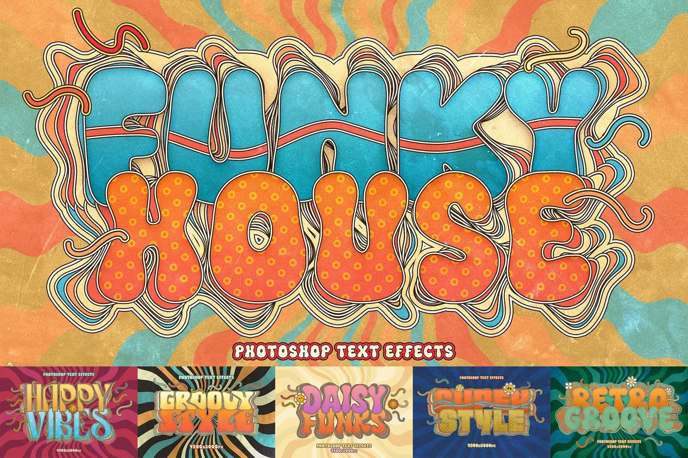✅ Funky Groovy Text Effects

Набор оригинальных шаблонов для текста

📁 PSD

#️⃣ #Эффекты #Photoshop