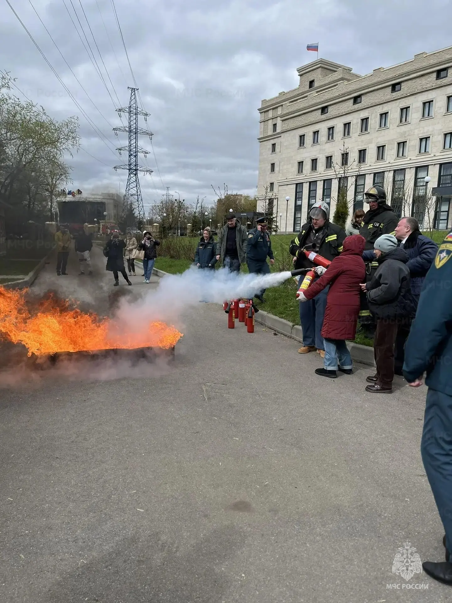 🚨 В Российском государственном архиве кинофотофонодокументов прошла тренировка по эвакуации  В Красн