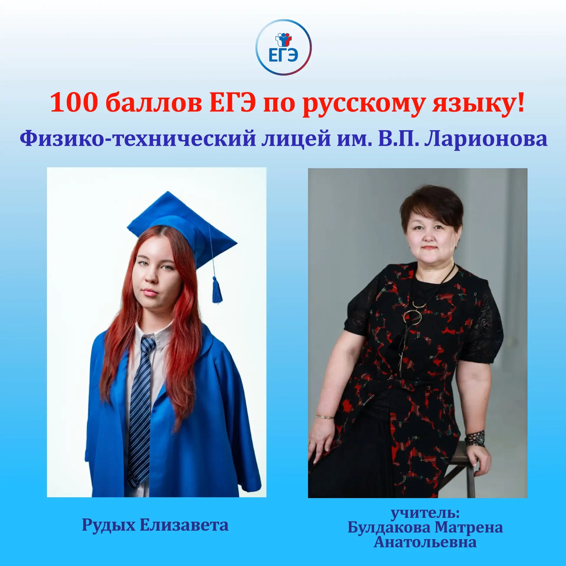 Пять выпускников Якутска получили 100 баллов на ЕГЭ по русскому языку

По итогам единого государстве