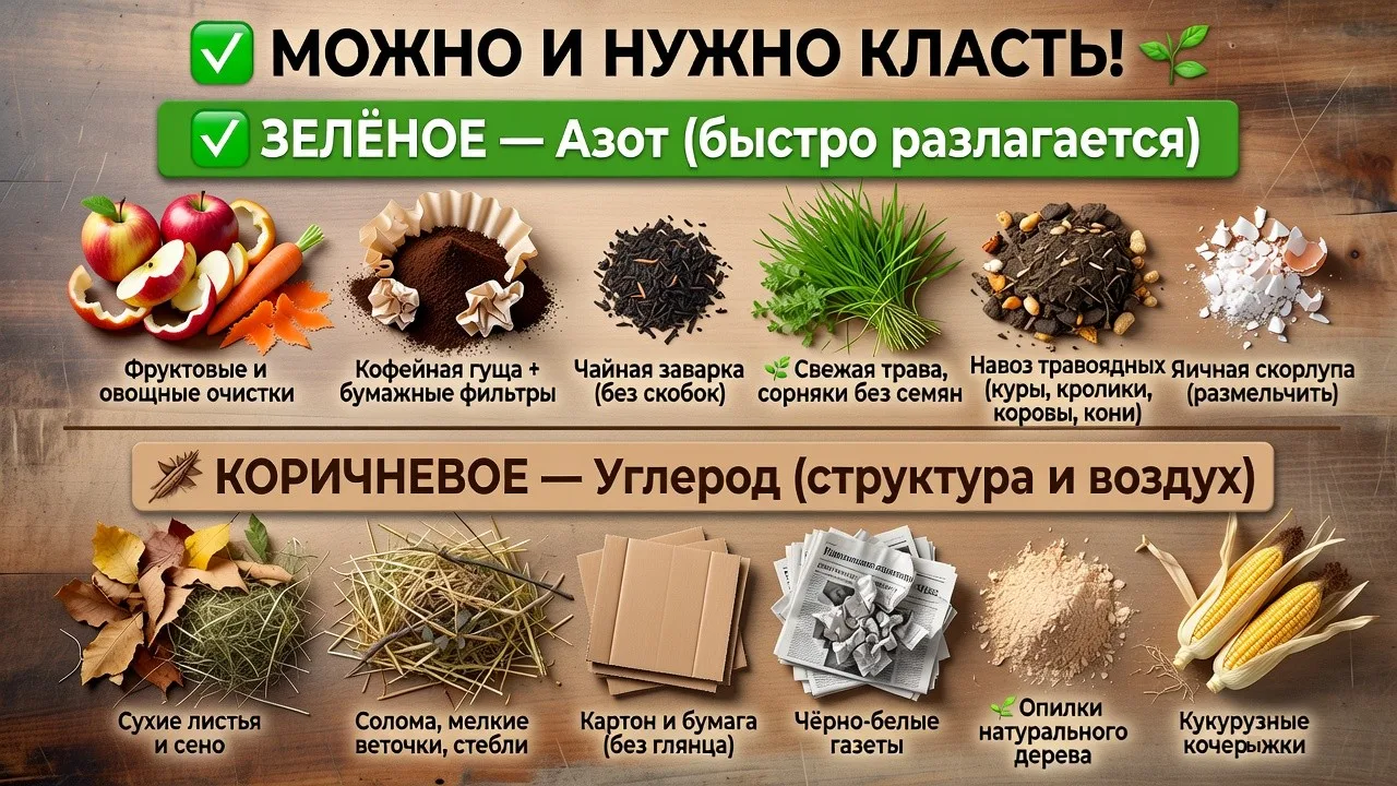 Компостируйте, а не выбрасывайте!🌿
⁣
Каждый день мы выбрасываем огромное количество пищевых отходов