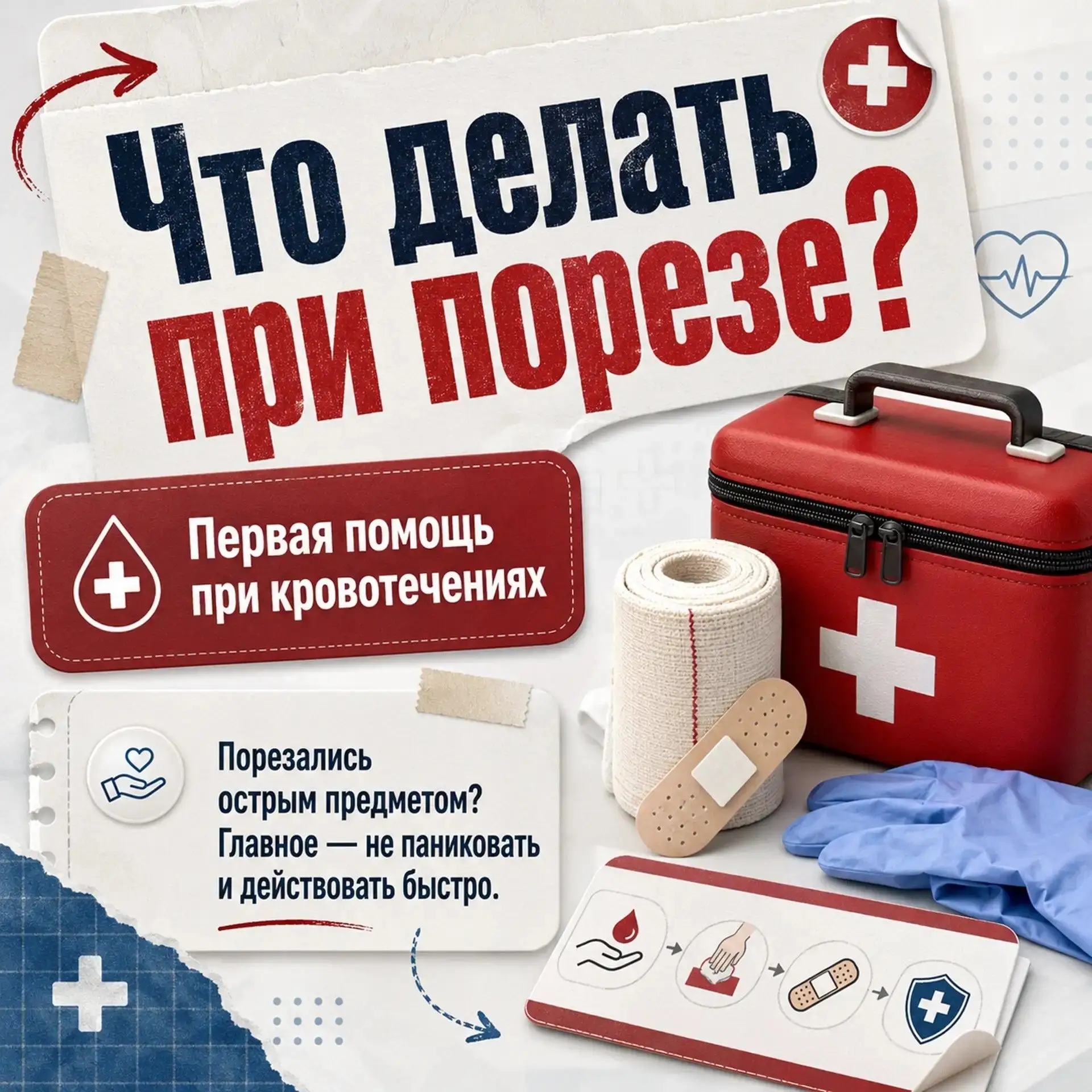 ❗️ Что делать, если вы или кто-то рядом получил травму?