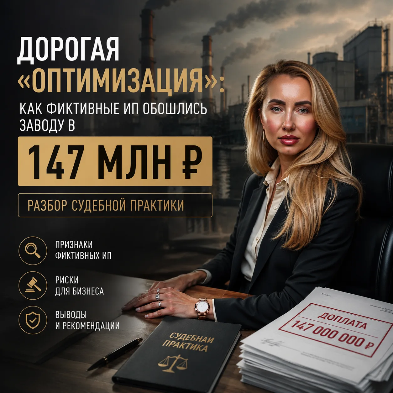 ⚡️ Дорогая «оптимизация»: как фиктивные ИП обошлись заводу в 147 млн рублей