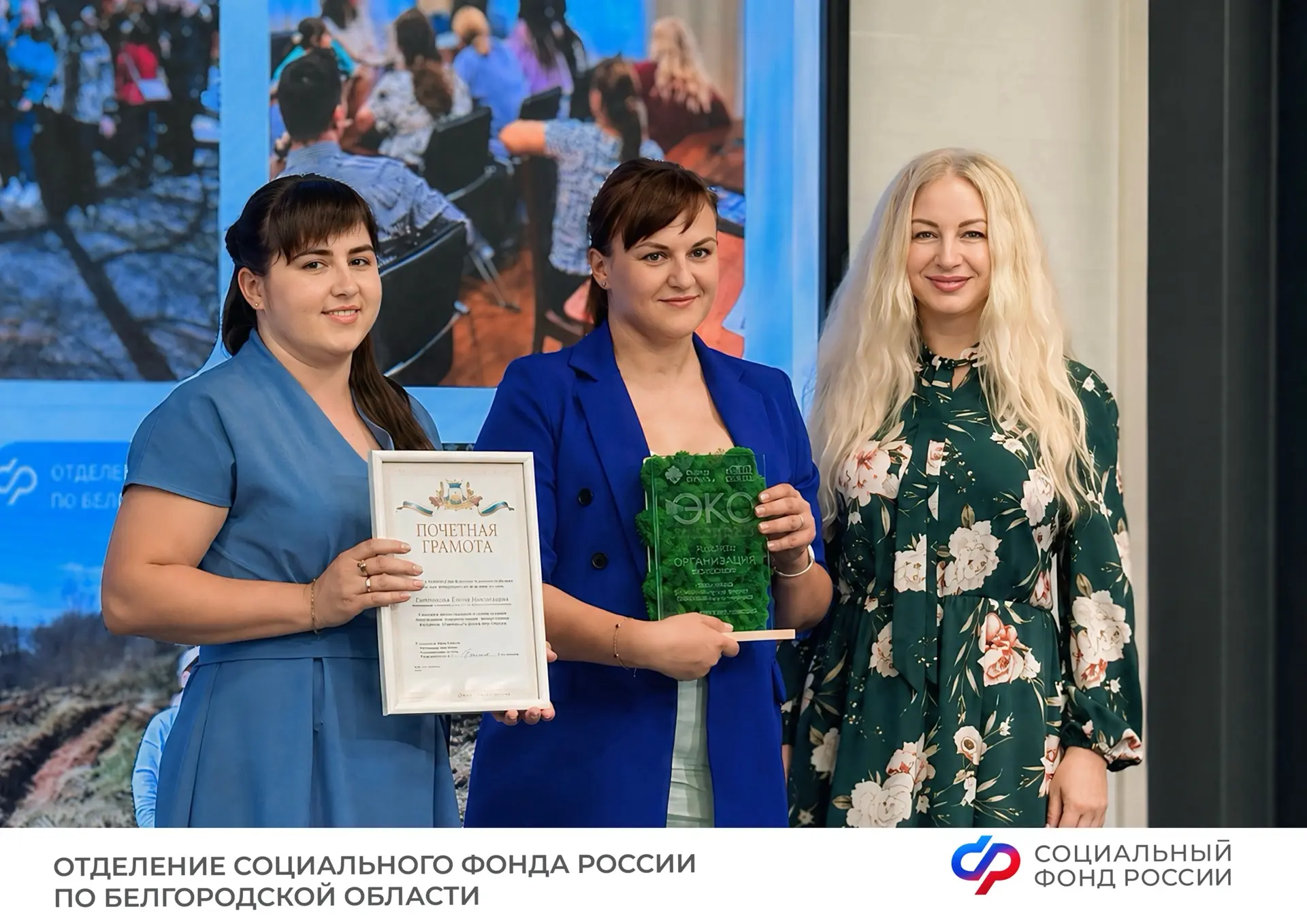 🌿 Экологические инициативы Отделения Социального фонда России по Белгородской области отмечены обла