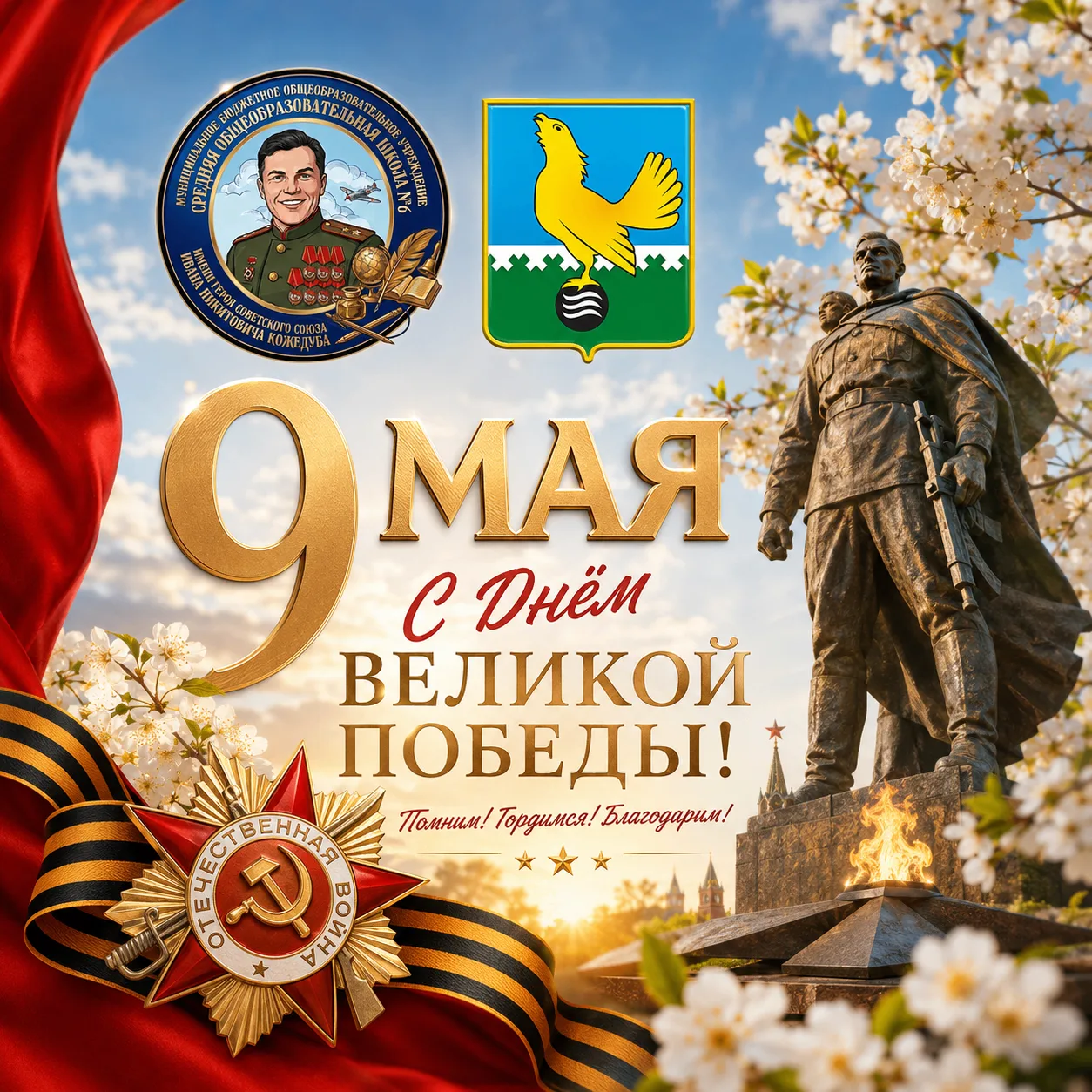 Дорогие ученики, учителя и родители! 🕊✨  Сегодня священный день для каждого из нас — 81-я годовщина 
