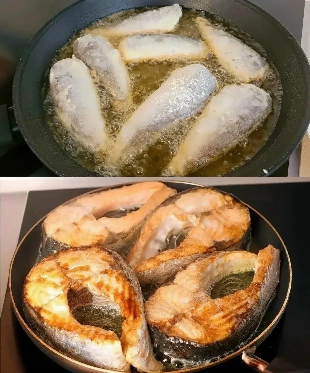 Чтобы при жарке рыбы масло не брызгало со сковороды, нужно взять воду. Сама не верила, пока не прове