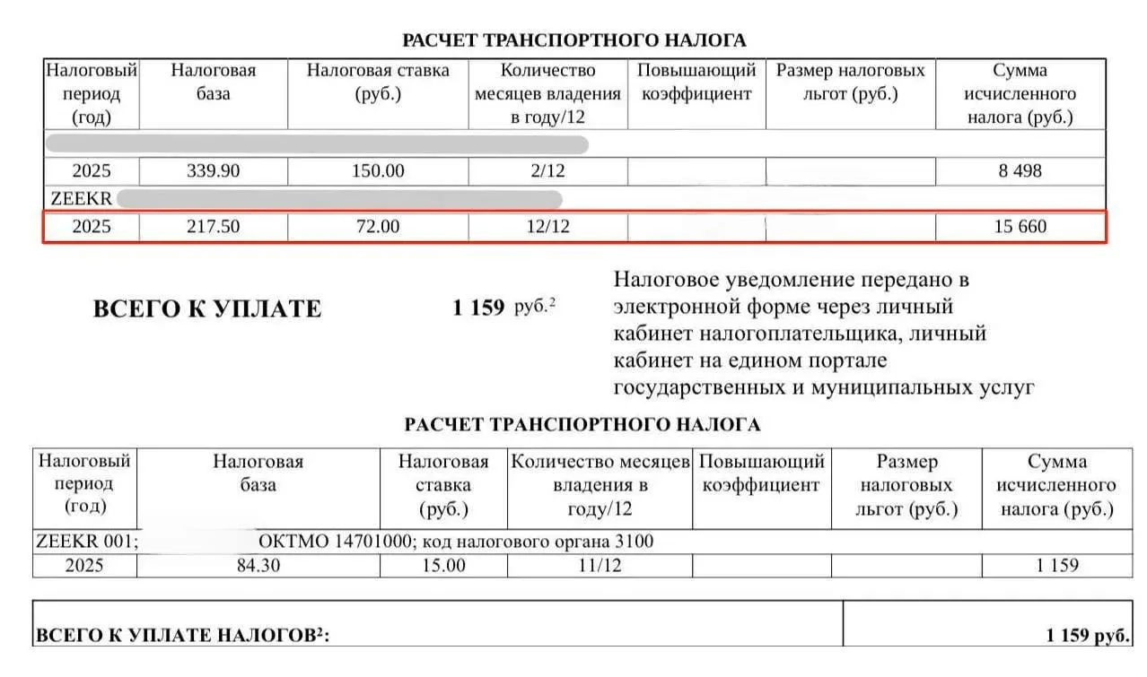 Россиянам начали начислять налог на электромобили