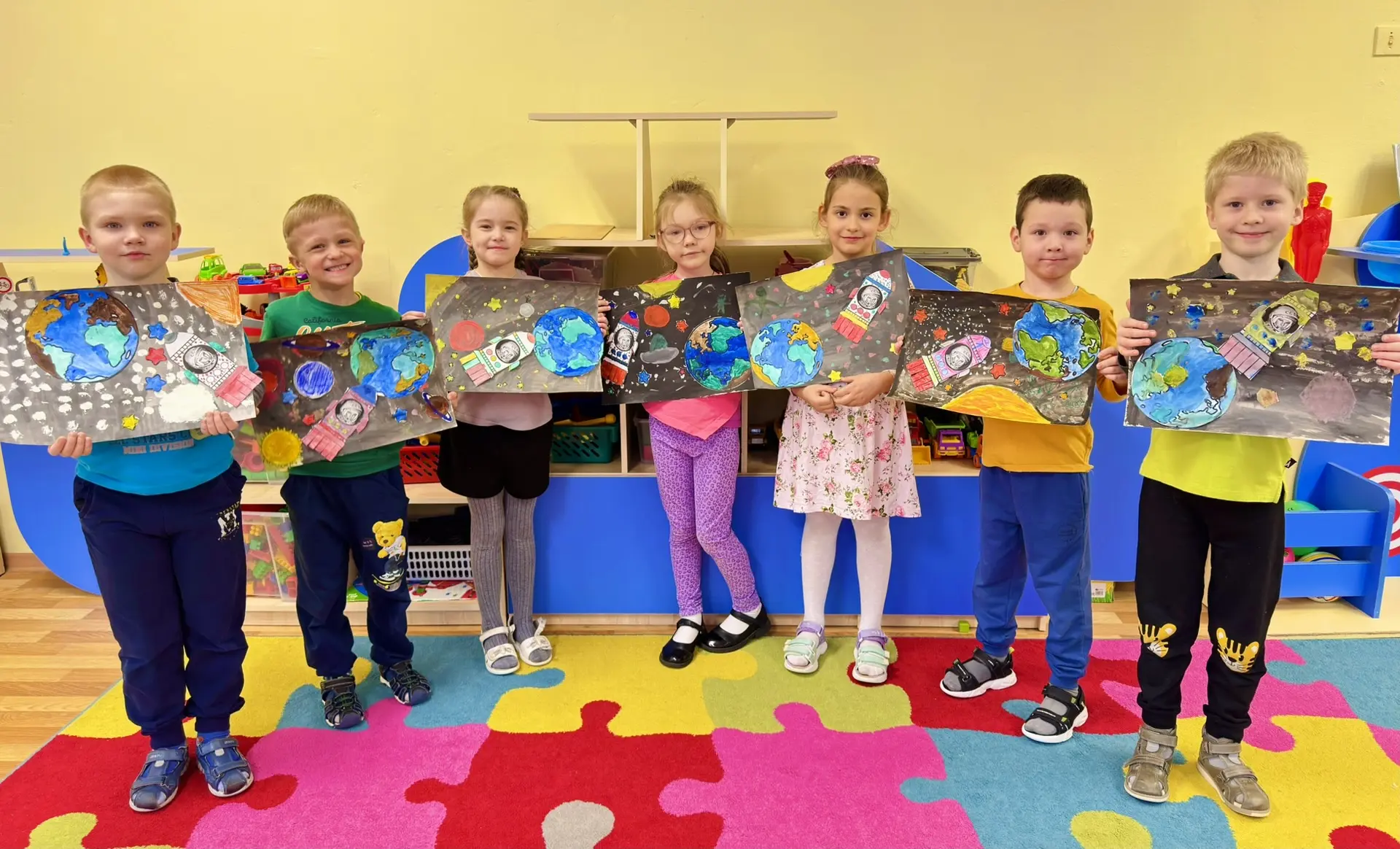🚀 🧑‍🚀 Сегодня в нашем саду прошёл тематический день, посвящённый Дню космонавтики