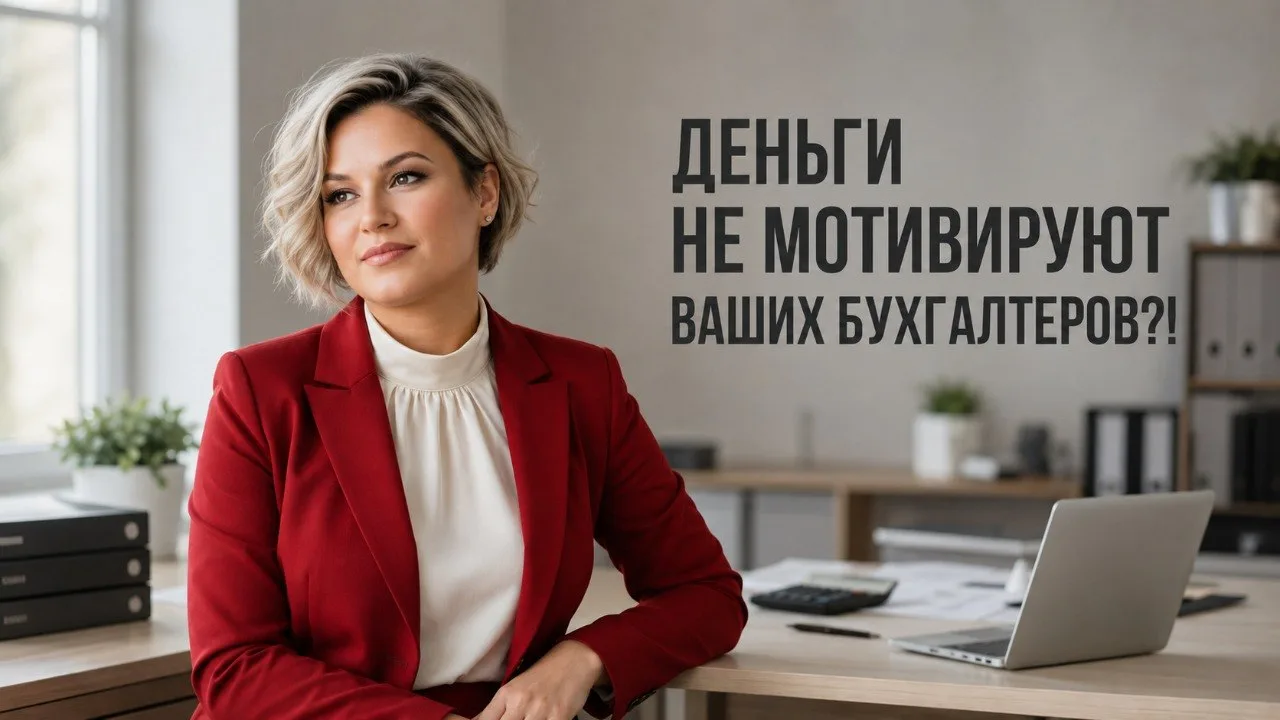 ДЕНЬГИ НЕ МОТИВИРУЮТ ВАШИХ БУХГАЛТЕРОВ