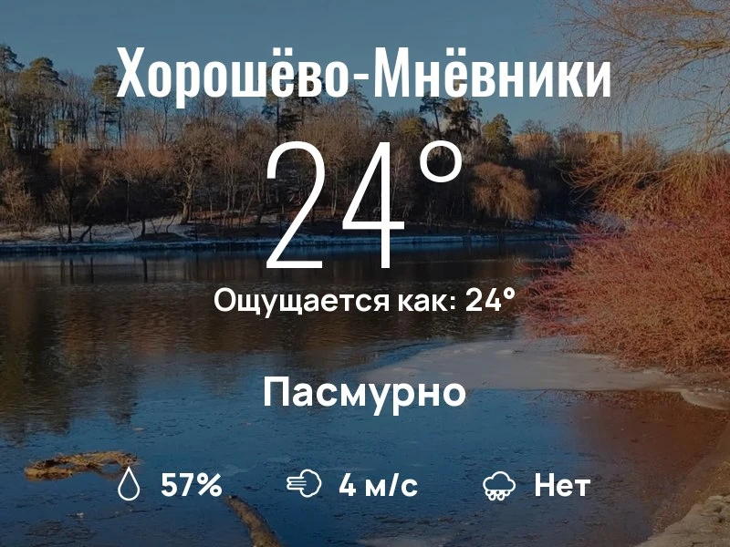 Что с погодой в Хорошёво-Мнёвниках?