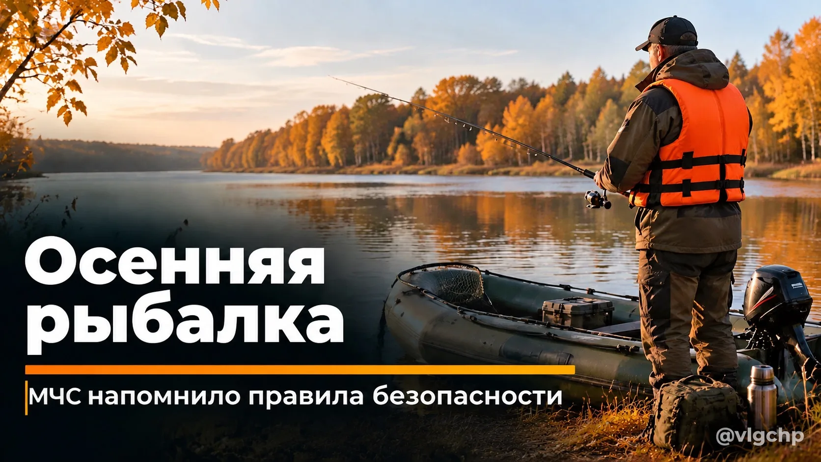 🎣 Собираетесь на осеннюю рыбалку? Не забывайте о безопасности.
