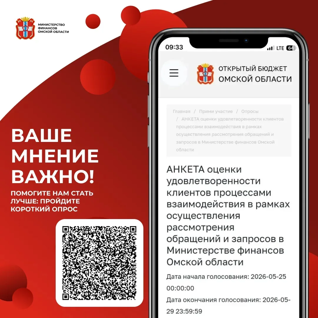 🤝Удовлетворены ли вы качеством рассмотрения запросов и обращений в Минфин Омской области?