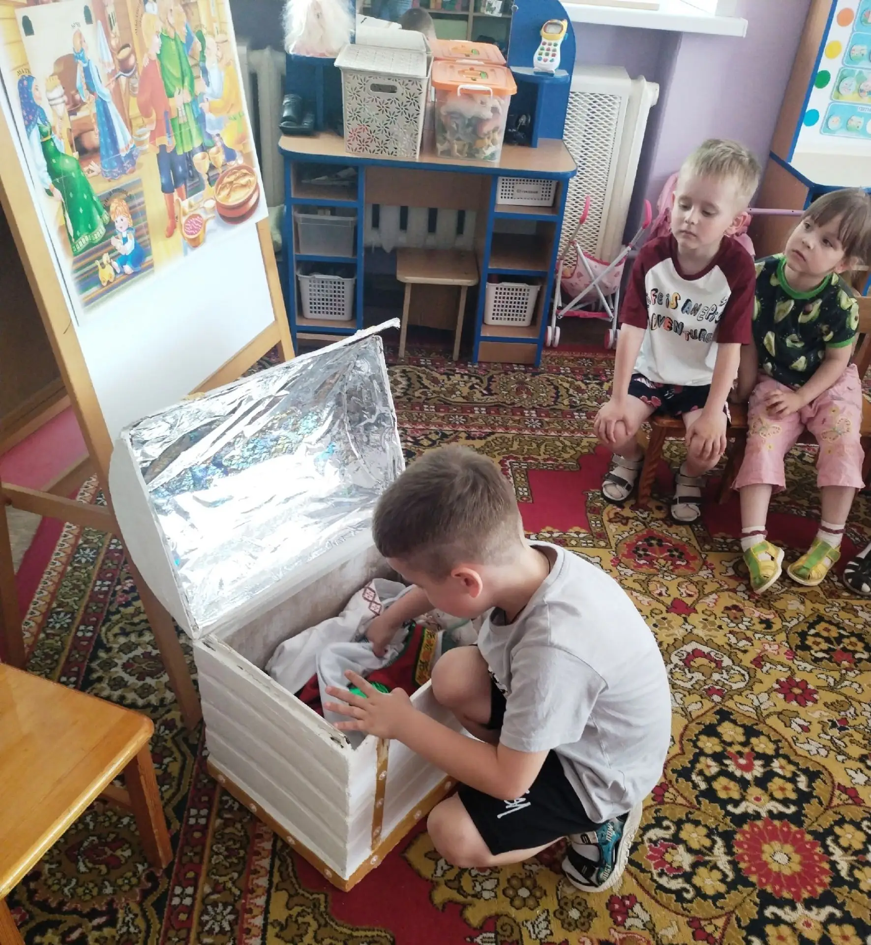 День славянской культуры в группе "Мотыльки" решили посвятить быту русских людей. Узнал...