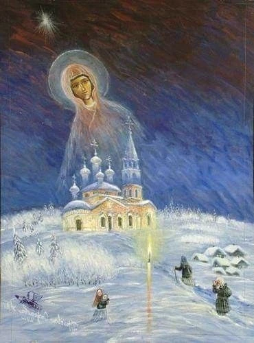 Молитва идущего в церковь

Возвесели́хся о ре́кших мне́: в до́м Госпо́день по́йдем. А́з же мно́жеств