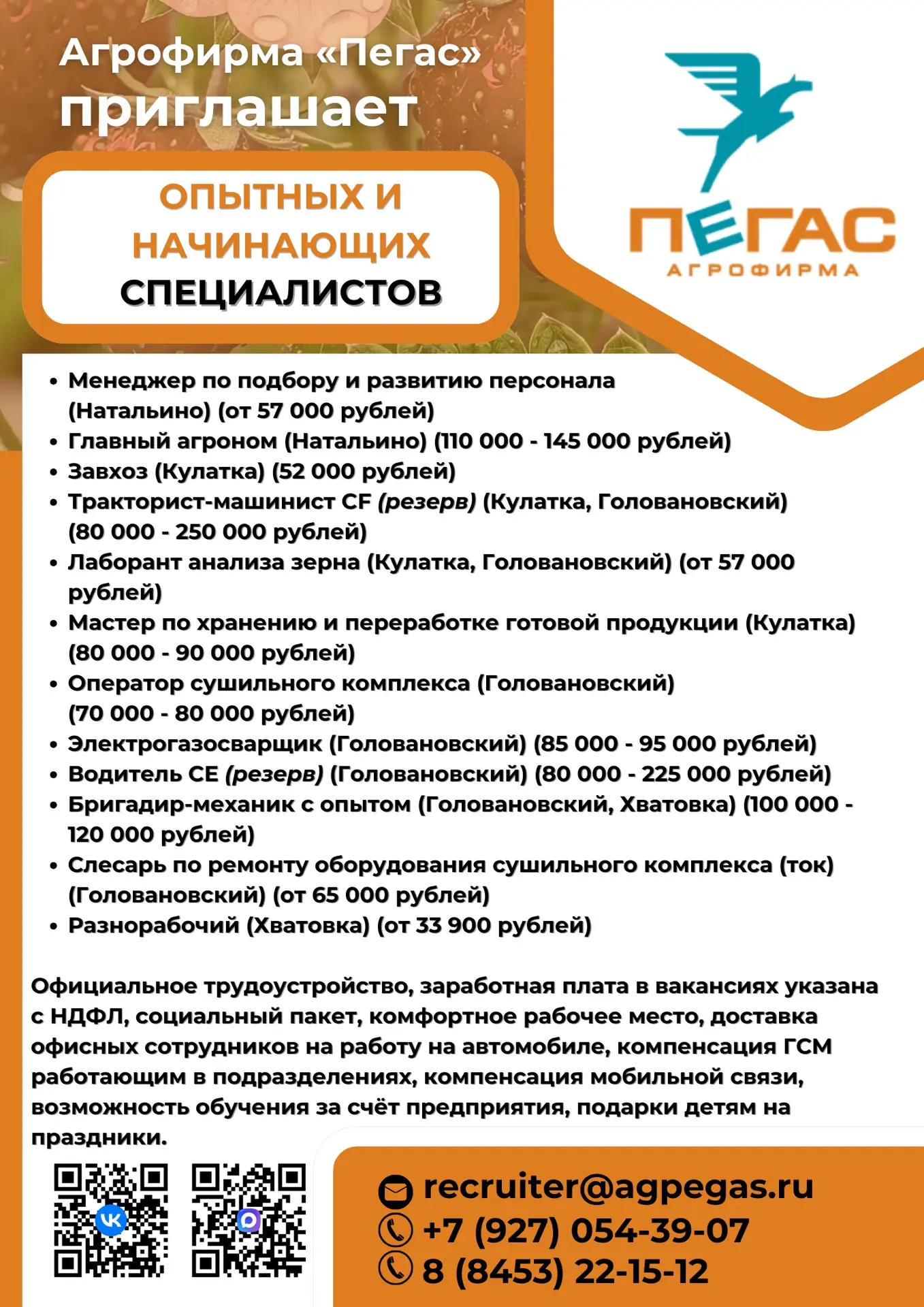 📌РАБОТА В «ПЕГАСЕ»
