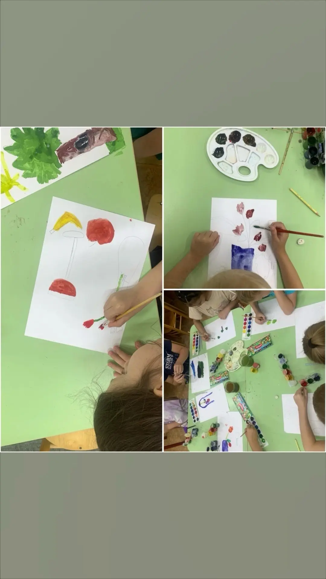 "Пчёлки" 🐝 превратили группу в настоящую художественную мастерскую! 🎨🧑‍🎨День художника — это пра