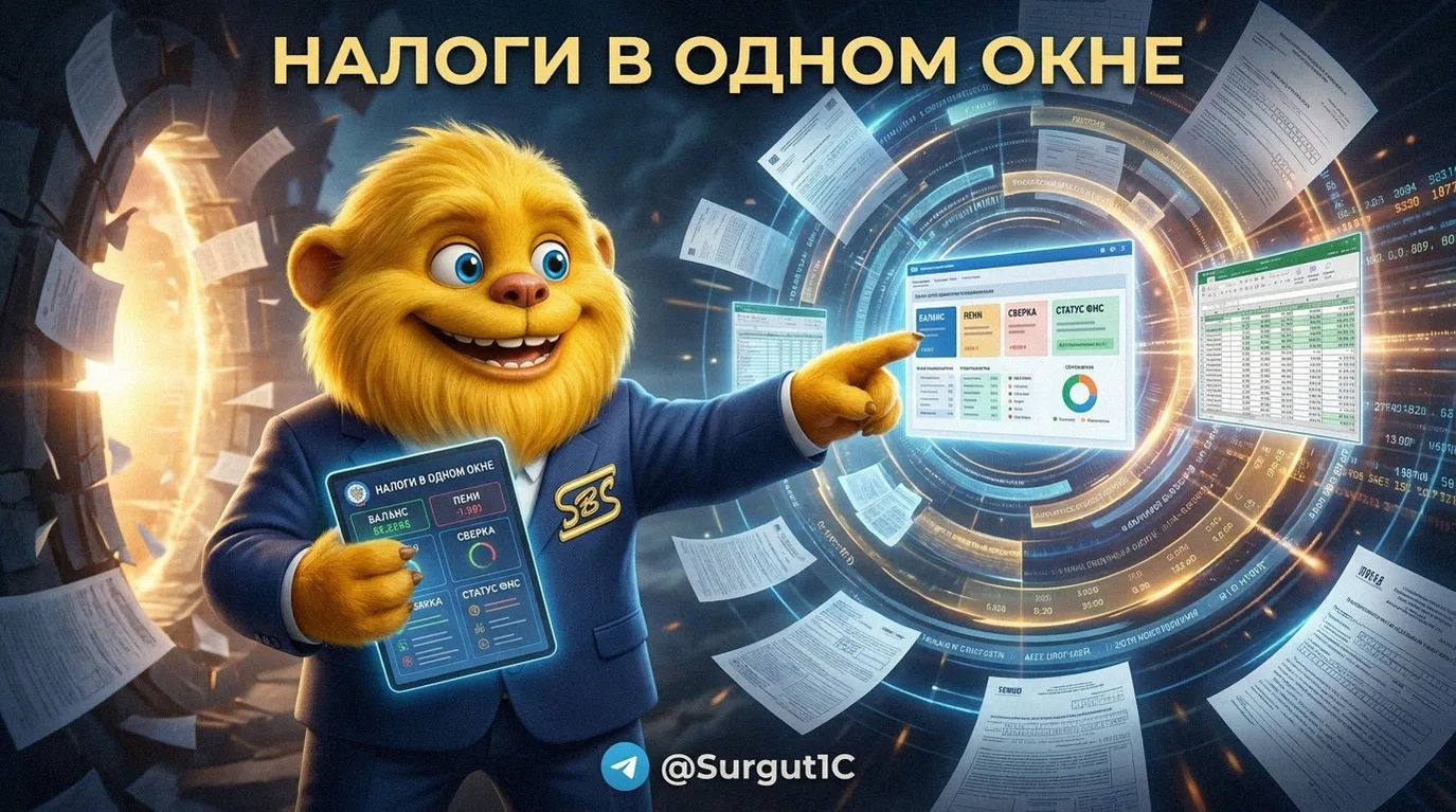 📌 Новый сервис 1С:ЕНС: работай с налогами проще!