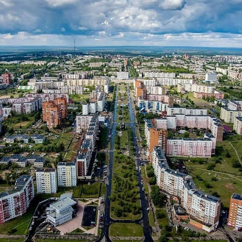 Панорама зелёного города