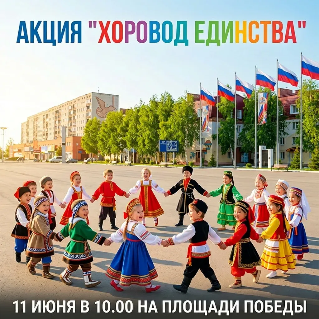 📢 Дорогие друзья!

"Детский сад Стрежевой"  принимает участие во Всероссийской акции «Хоровод единс