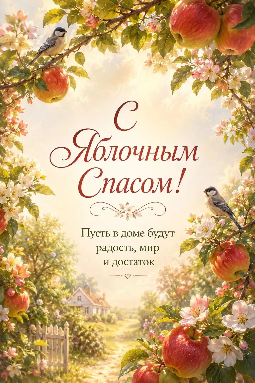 ✨ Друзья, поздравляем вас с Яблочным Спасом! 🍎☀️