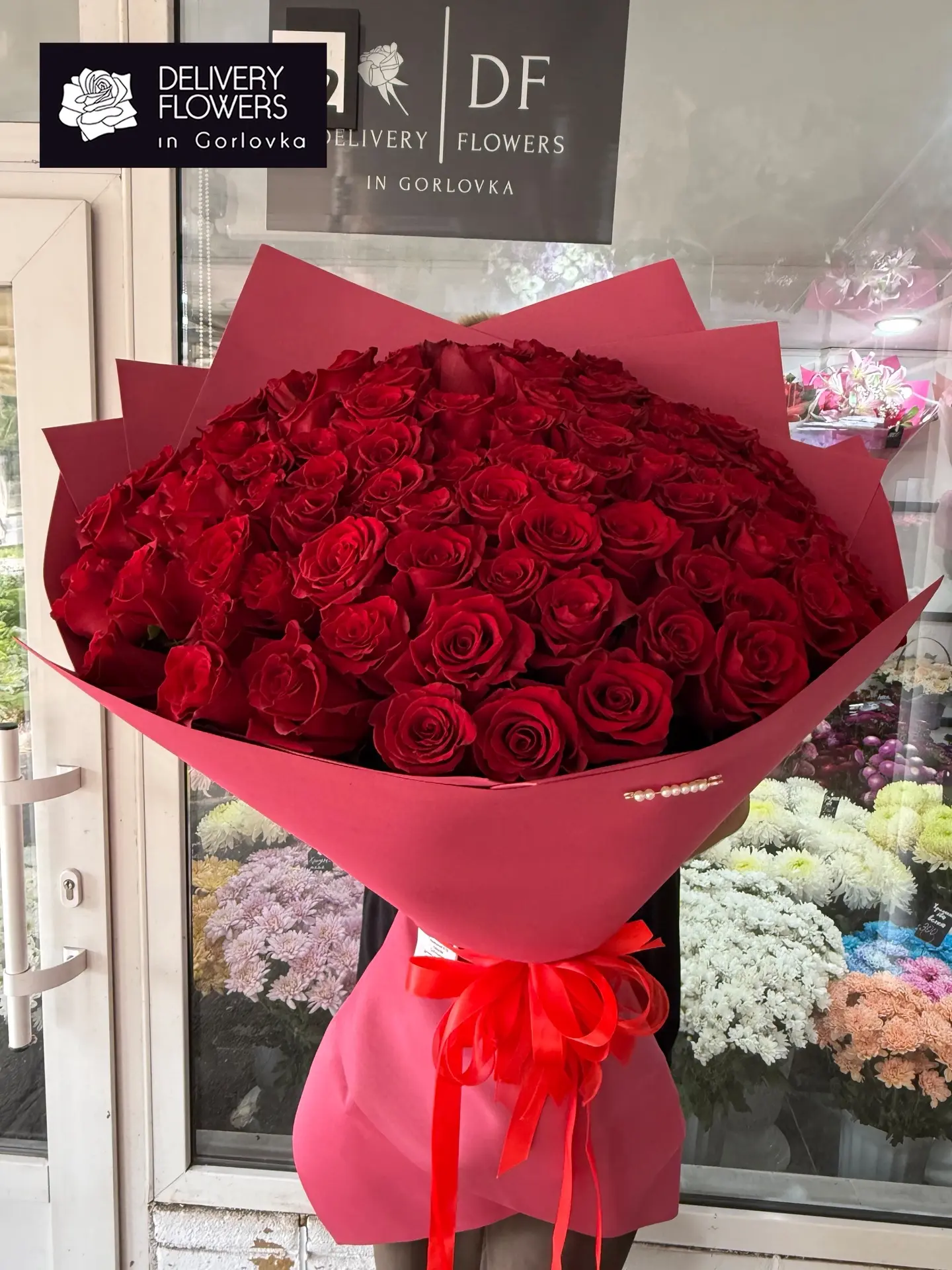 ❤️🌹 101 голландская роза