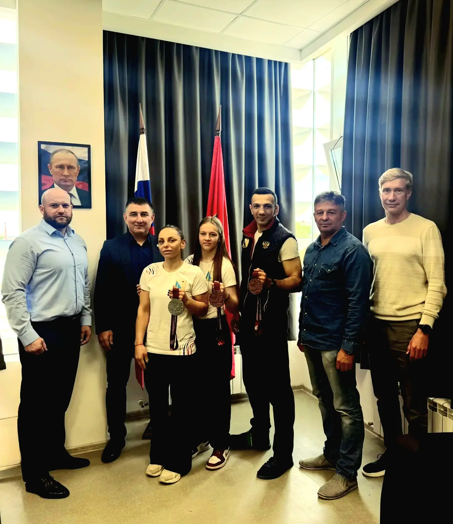 💼 Руководство спортивной отрасли лично встретилось с героями панкратиона!