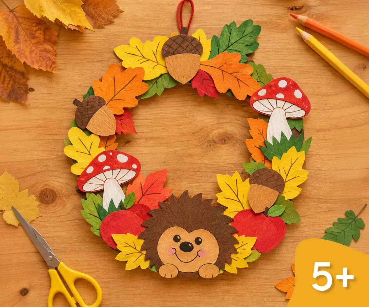 🍂 Соберем всю красоту осени в одном венке!