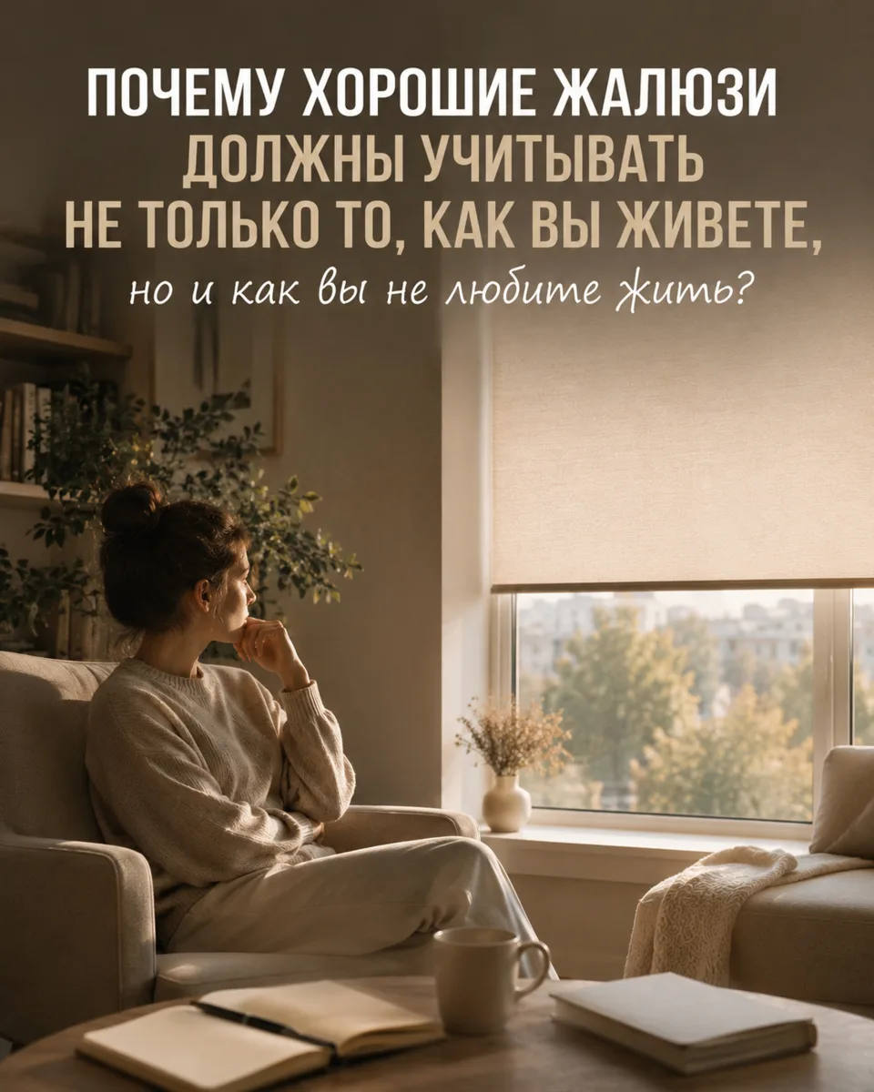 ПОЧЕМУ ХОРОШИЕ ЖАЛЮЗИ ДОЛЖНЫ УЧИТЫВАТЬ НЕ ТОЛЬКО ТО, КАК ВЫ ЖИВЕТЕ, НО И КАК ВЫ НЕ ЛЮБИ...