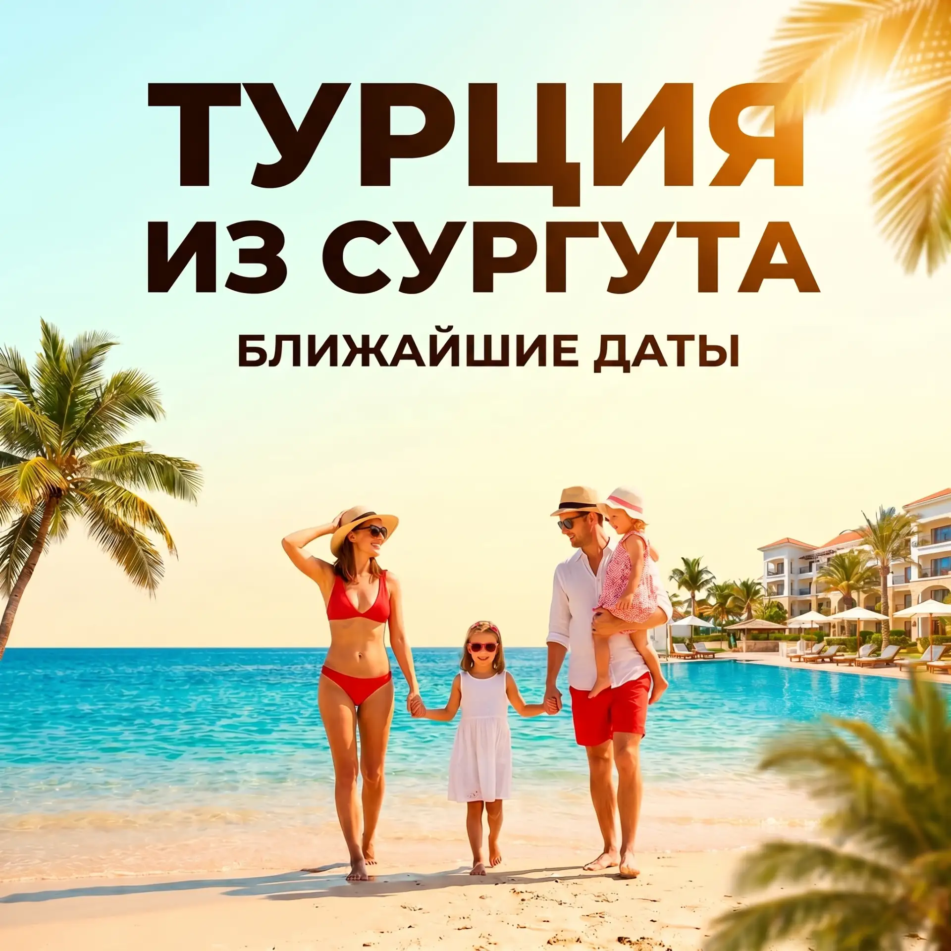 ✈️ Ближайшие вылеты из Сургута в Турцию — подборка туров  🌊☀️

📍 Обакой — Monte Carlo Hotel 4*
🗓 