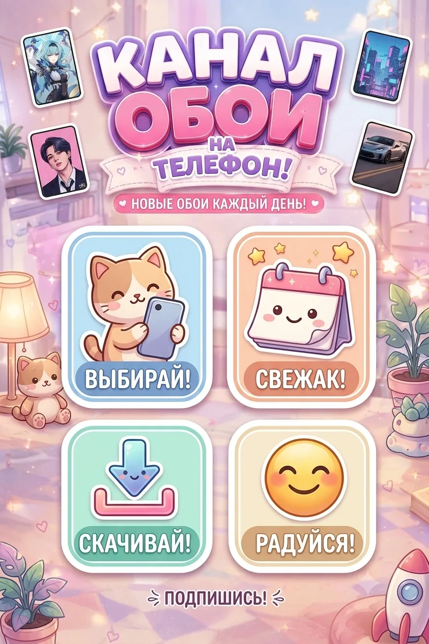 Каждый день закидываем сочные обои под любое настроение 📱💥
