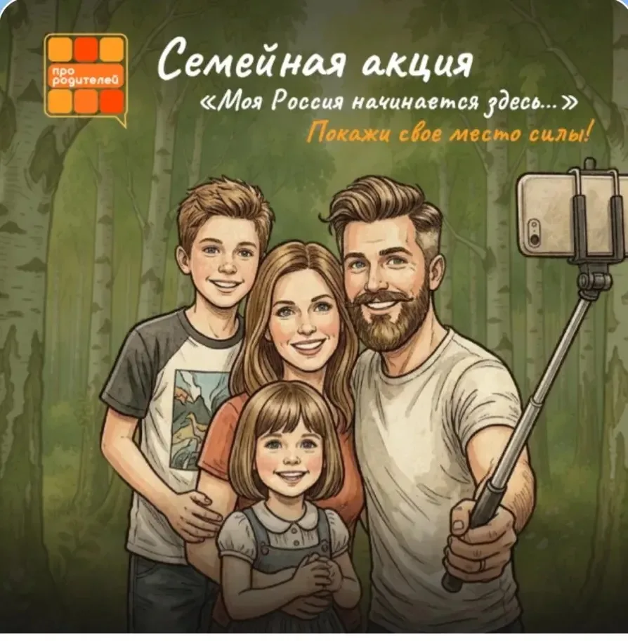 🇷🇺 Стартует семейная акция ко Дню России «Моя Россия начинается здесь…»