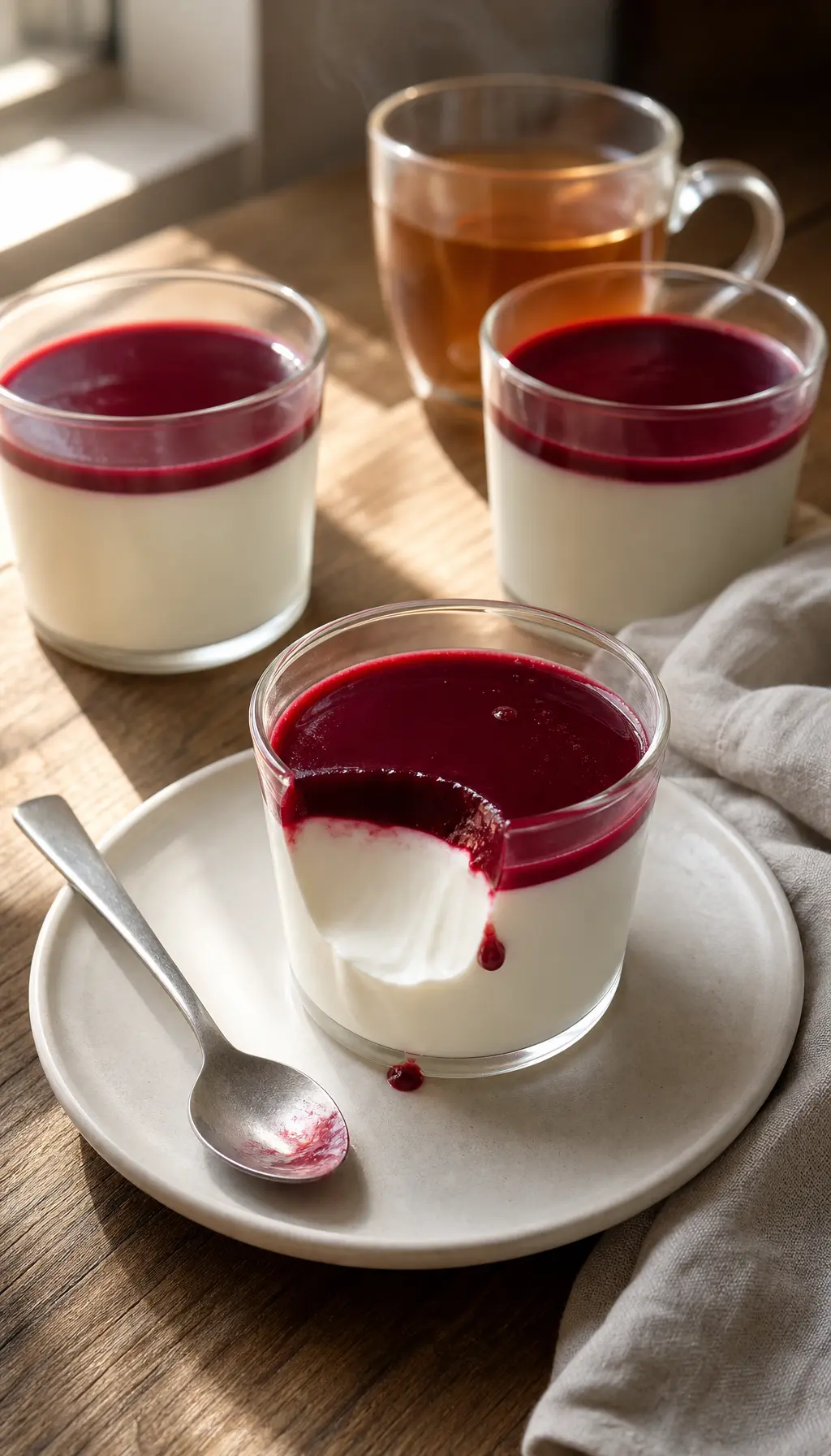 Панна-котта с ягодным кули 🍰