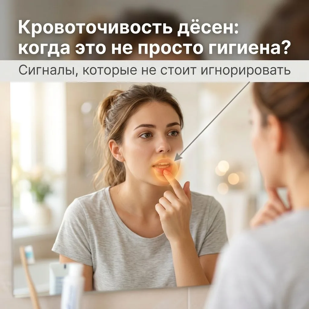 🩸 Когда кровоточивость дёсен — это не просто гигиена?