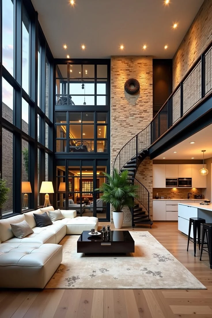 Pin by Eloise Kling on Modern living room ideas Loft house