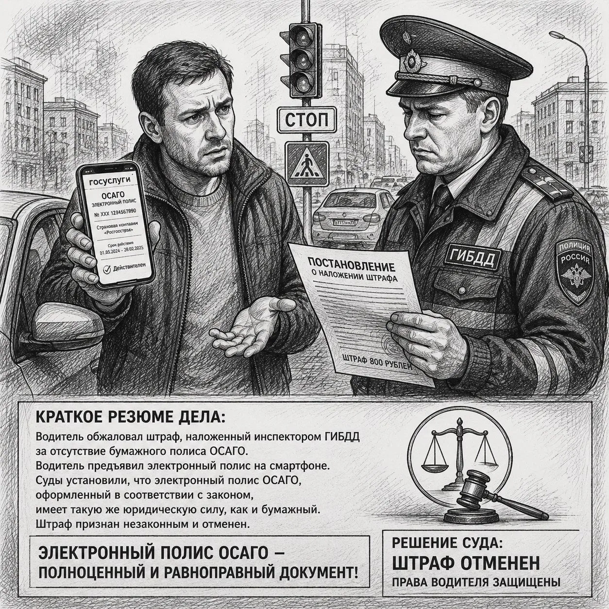 «Бумажный полис не нужен — ВС разъяснил»

Верховный Суд отменил все акты и прекратил производство по