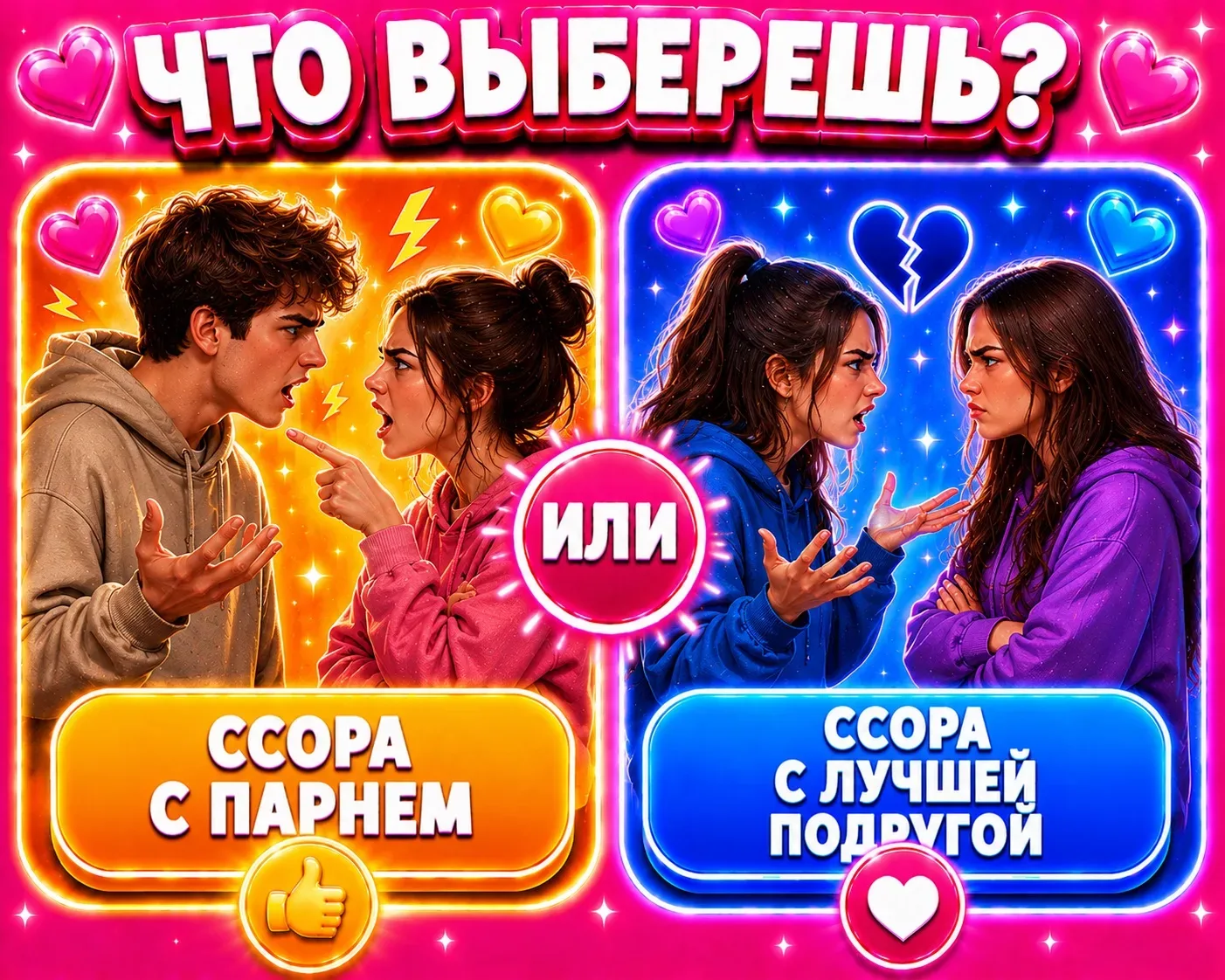 Ссора с парнем или с лучшей подругой?
