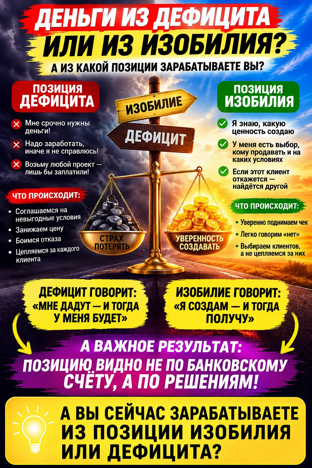 🔥Деньги из дефицита или изобилия: что влияет на ваш доход? 💰