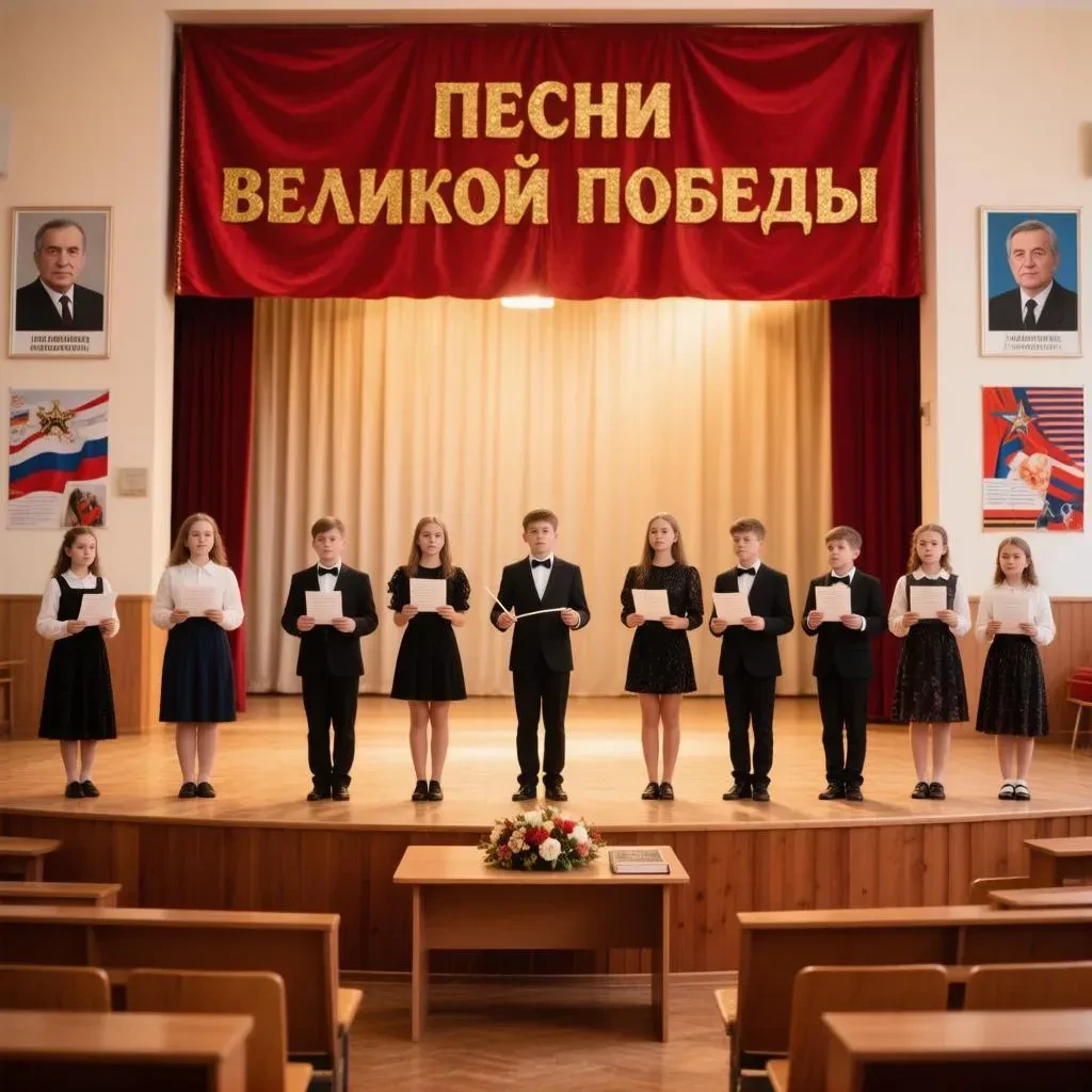 🎶 Песни, которые объединяют: в школе прошёл конкурс хоровой песни «Песни великой Побед...