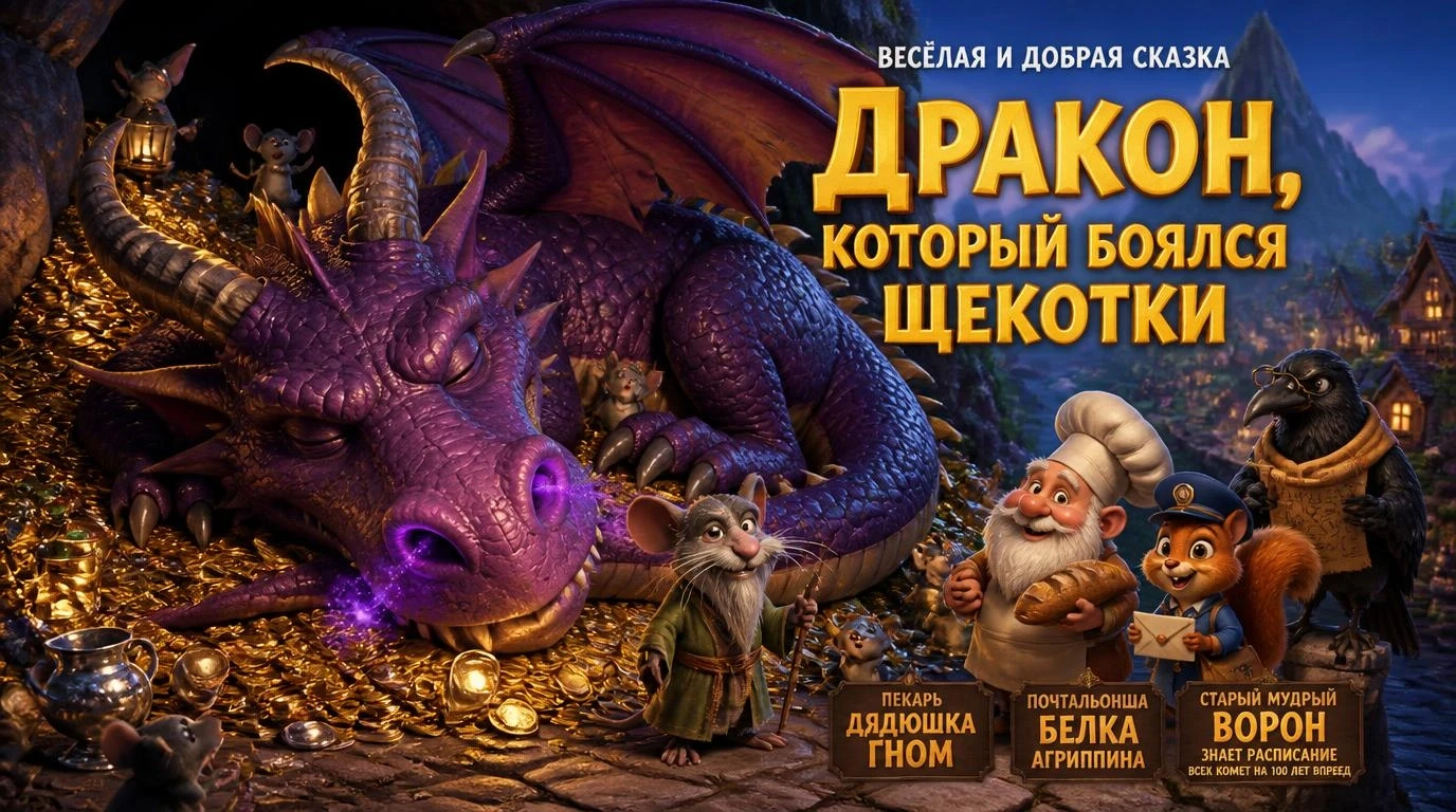 Дракон, который боялся щекотки. Весёлая и добрая сказка