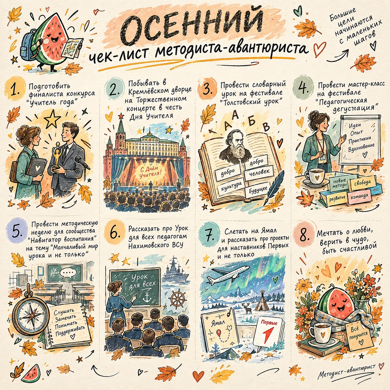 О планах. Какой из моих личных пунктов вамюс больше всего вдохновил?
