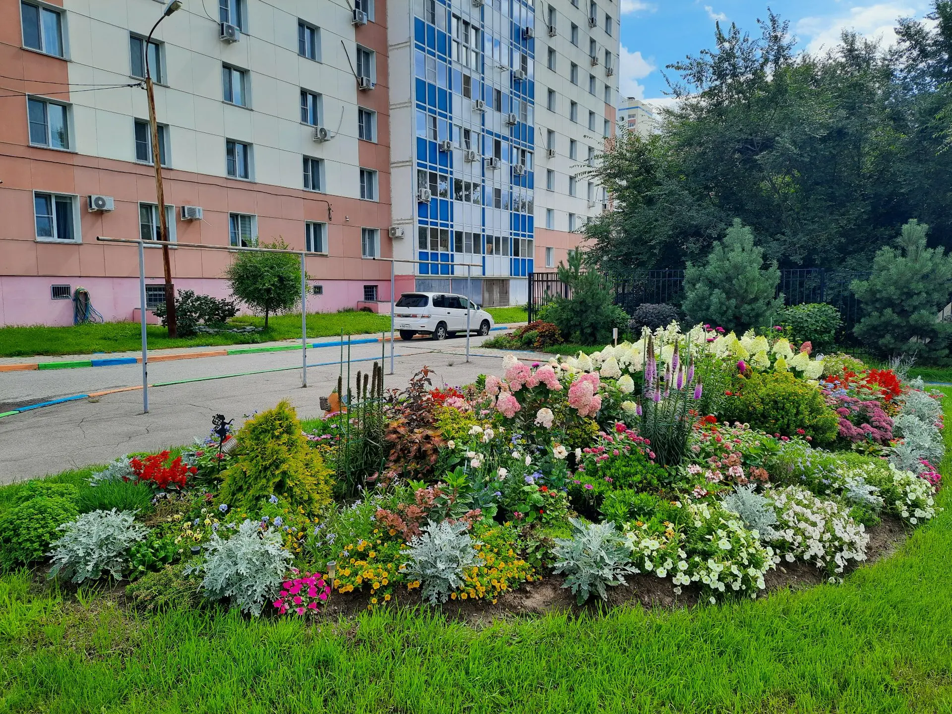 Самые красивые дворы и клумбы определили в Хабаровске