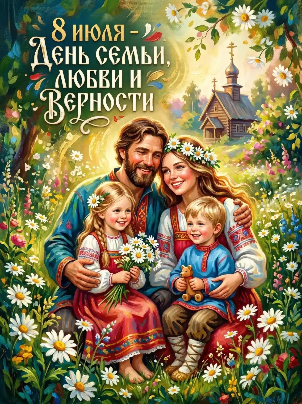 День семьи, любви и верности — ежегодно отмечается 8 июля.
🇷🇺 Официально всероссийским праздником 